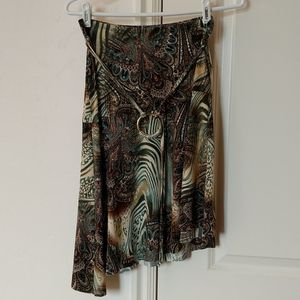 Asymmetrical multi-colored skirt by Rampage